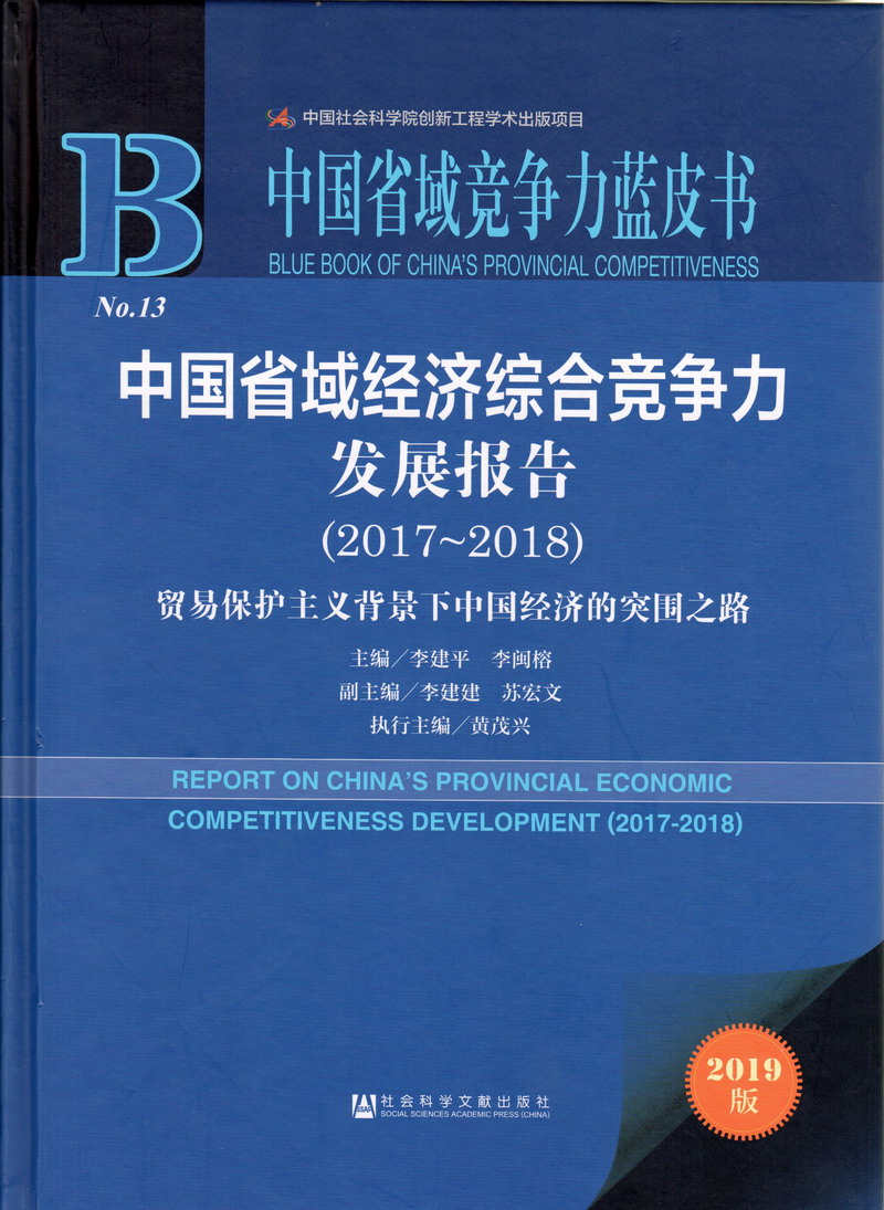 骚逼艹逼免费观看中国省域经济综合竞争力发展报告（2017-2018）